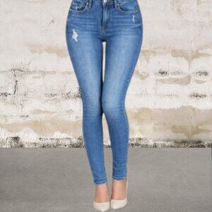 7 For All Mankind Women's High Waisted Ankle Skinny Size 25